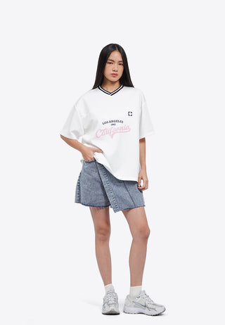 Oversized V-Neck Top