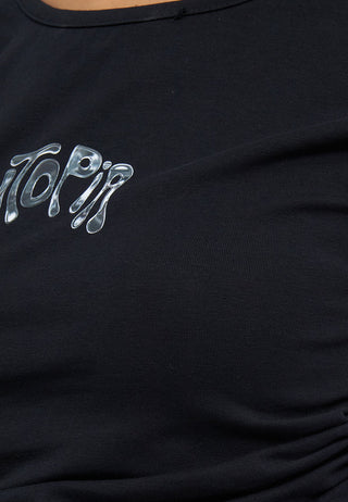 Shirring Fitted Sleeveless Top