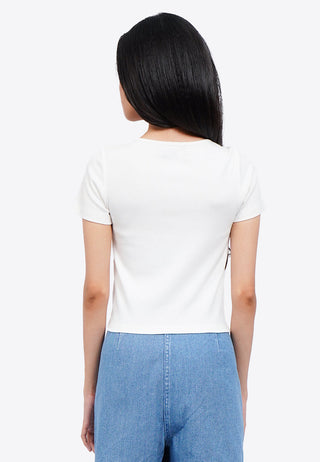 Short Sleeve Corset Top