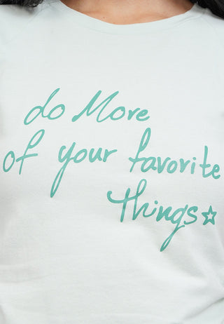 Side Gathered Graphic T-Shirt