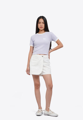 Graphic Raglan Crop T-Shirt