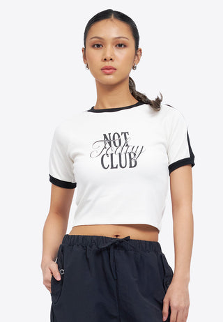 Raglan Graphic Crop T-Shirt