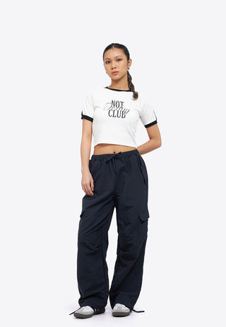 Raglan Graphic Crop T-Shirt
