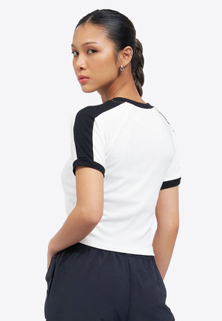 Raglan Graphic Crop T-Shirt