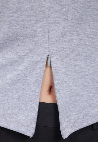 Zipped Short Sleeve Polo Top