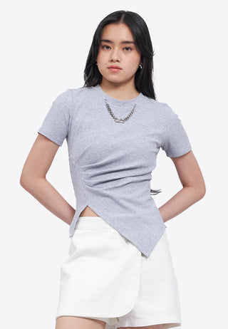 Asymmetric Ruched Top