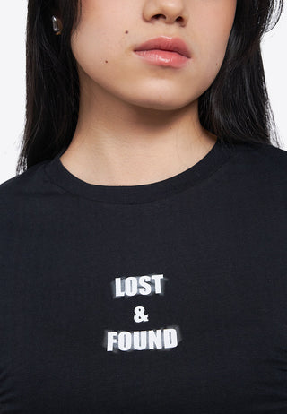 Front Ruched Graphic T-Shirt