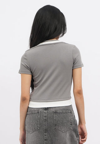 Double Layer Rib T-Shirt