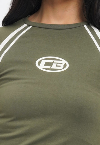 Raglan Sleeve Graphic Crop T-Shirt
