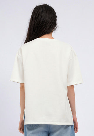 Oversized T-Shirt with Ribbon Tie Details