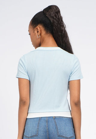 Short Sleeve Double Layer Top