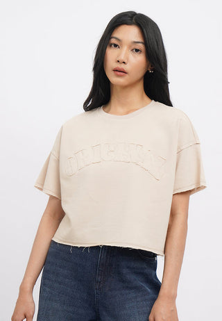 Oversized Short Sleeve Crop T-Shirt