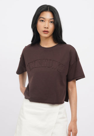 Oversized Short Sleeve Crop T-Shirt