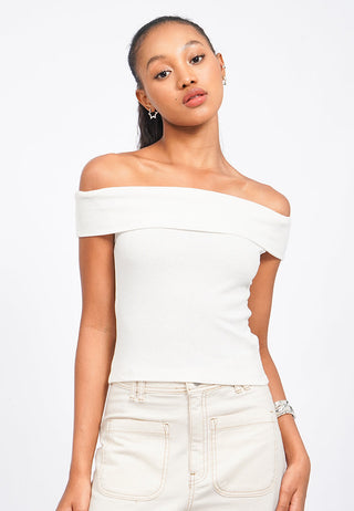Off Shoulder Short Sleeve Top