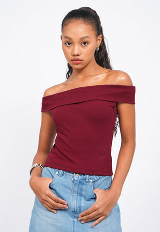 Off Shoulder Short Sleeve Top