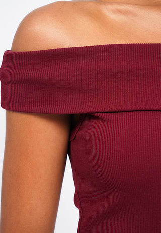 Off Shoulder Short Sleeve Top