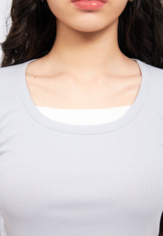 Crew Neck Double Layer T-Shirt