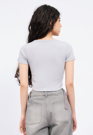 Crew Neck Double Layer T-Shirt