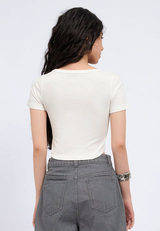 Crew Neck Double Layer T-Shirt