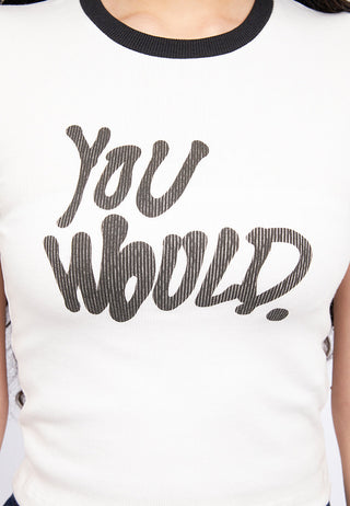 Contrast Hem Graphic T-Shirt