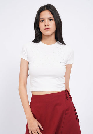 Rhine Stone Short Sleeve T-Shirt