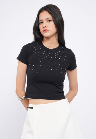 Rhine Stone Short Sleeve T-Shirt