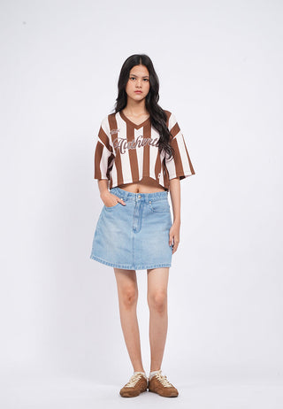 Short Sleeve Crop Jersey Top