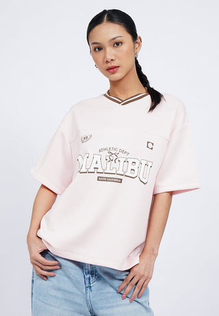 Short Sleeve Graphic Jersey Top
