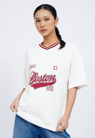 Short Sleeve Graphic Jersey Top