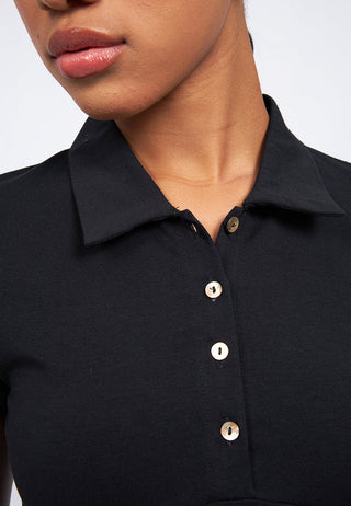 Short Sleeve Collared Top