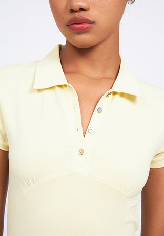 Short Sleeve Collared Top