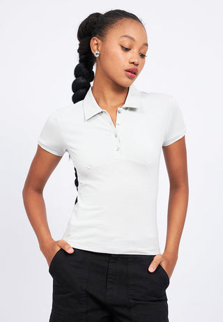 Short Sleeve Collared Top