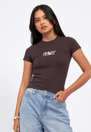 Fitted Short Sleeve Graphic T-Shirt