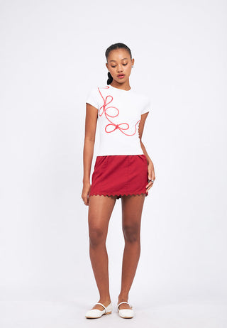 Graphic Short Sleeve Fitted T-Shirt