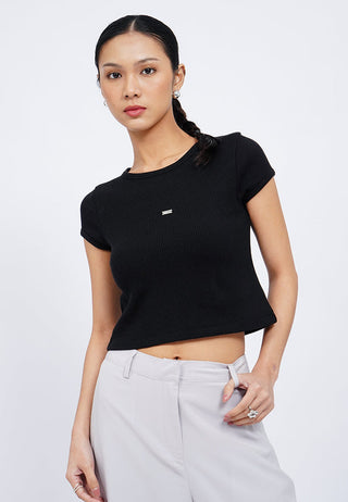 Cap Sleeve Fitted T-Shirt