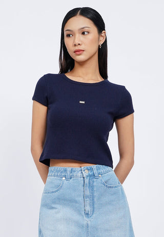 Cap Sleeve Fitted T-Shirt