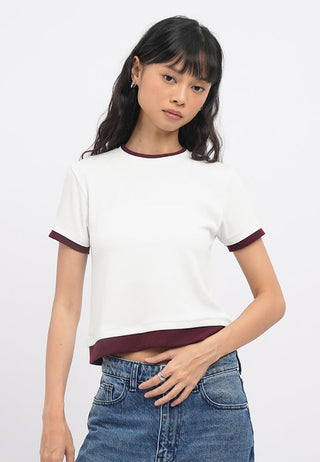 Double Layer Short Sleeve T-Shirt