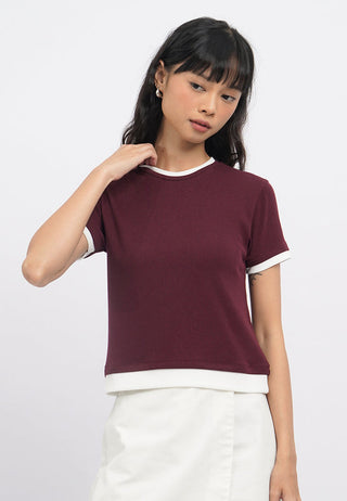 Double Layer Short Sleeve T-Shirt