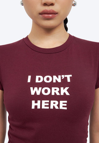 Side Ruched Graphic T-Shirt