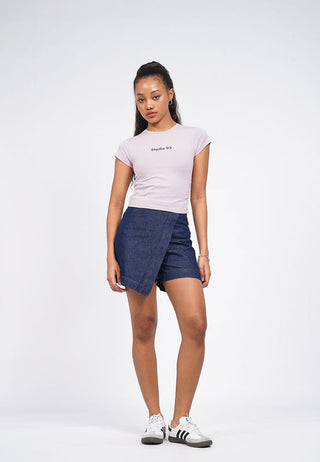 Side Ruched Graphic T-Shirt