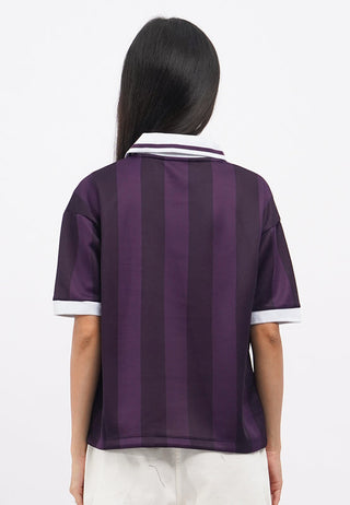V-Neck Short Sleeve Printed Jersey