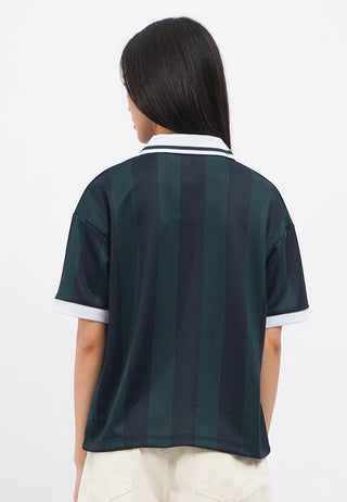 V-Neck Short Sleeve Printed Jersey