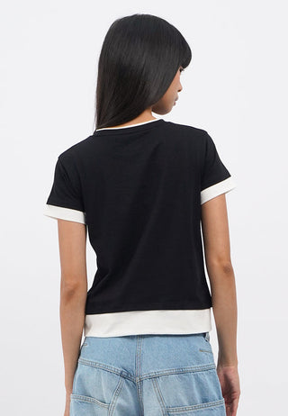 Contrast Layer Short Sleeve T-Shirt