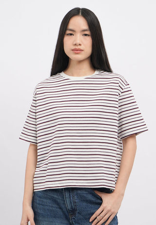 Oversized Short Sleeve Stripes T-Shirt
