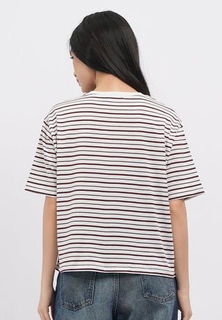 Oversized Short Sleeve Stripes T-Shirt