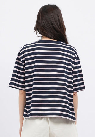 Oversized Short Sleeve Stripes T-Shirt