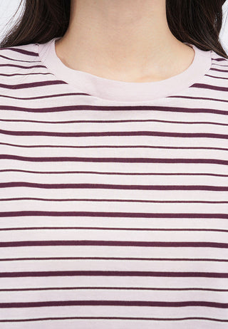 Oversized Short Sleeve Stripes T-Shirt