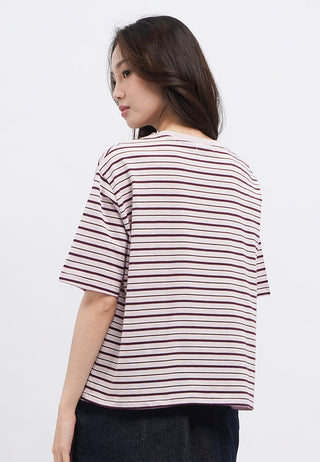 Oversized Short Sleeve Stripes T-Shirt