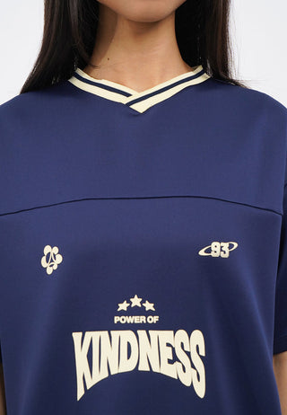 Oversized V-Neck Jersey Top