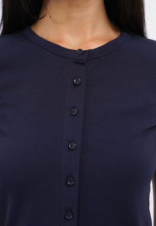 Fitted Button Up Short Sleeve Top